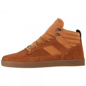 Adidasi Skate Barbati Supra Bandit Mid-High Maro | ZTEUX6210