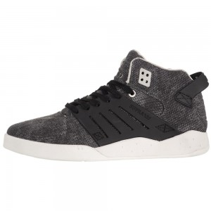 Adidasi Skate Barbati Supra SkyTop III Gri Negrii | SJTZM9407