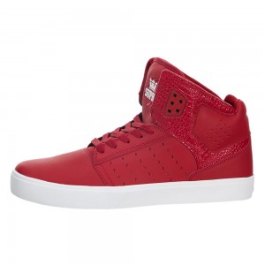 Adidasi Skate Dama Supra Atom Rosii | VRAFU7530