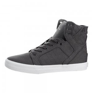 Inalti Barbati Supra SkyTop Gri | ZVIWF0713