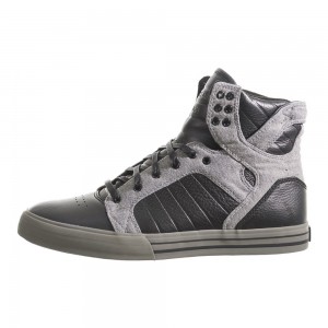 Inalti Barbati Supra SkyTop Negrii Gri | DMSWU4198