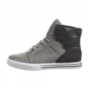 Inalti Dama Supra SkyTop Gri Negrii | ZIYNA0476