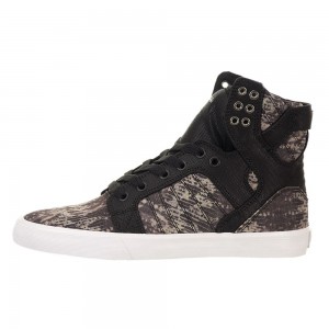 Inalti Dama Supra SkyTop Negrii Gri | LTDJE4287