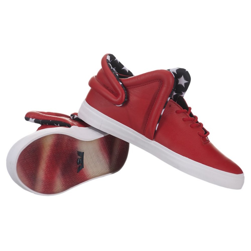 Adidasi Barbati Supra Falcon Rosii | FACZR0871