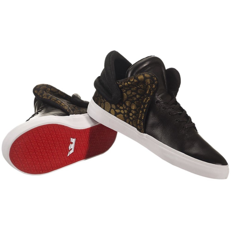 Adidasi Dama Supra Falcon Negrii Aurii | OATWE7354