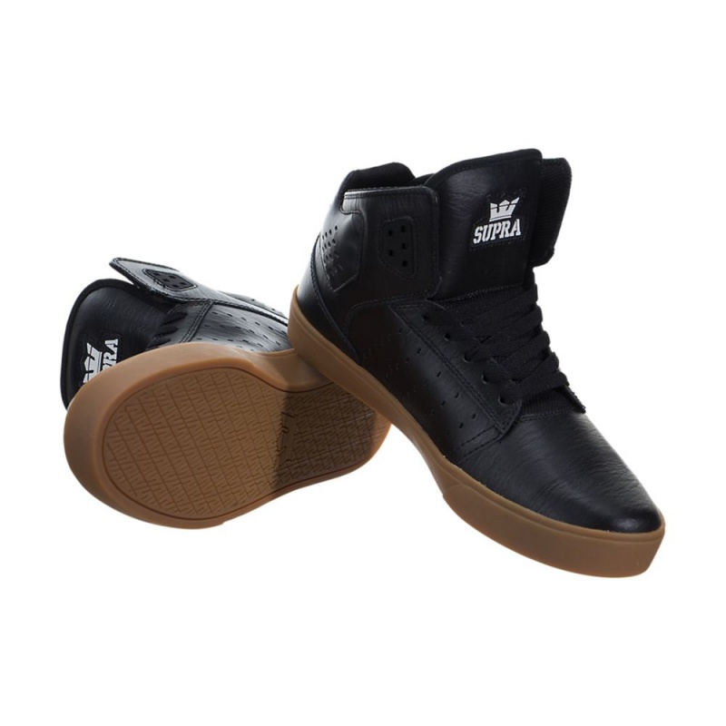 Adidasi Skate Barbati Supra Atom Negrii | MXIPD2156