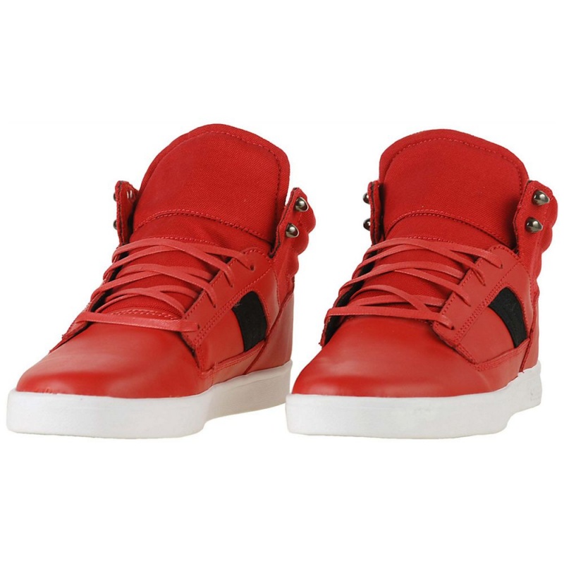 Adidasi Skate Barbati Supra Bandit Mid-High Rosii | ZRMOA2641