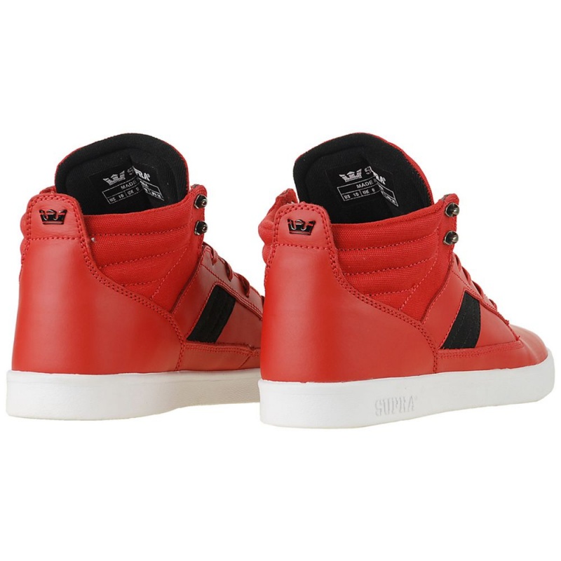 Adidasi Skate Barbati Supra Bandit Mid-High Rosii | ZRMOA2641