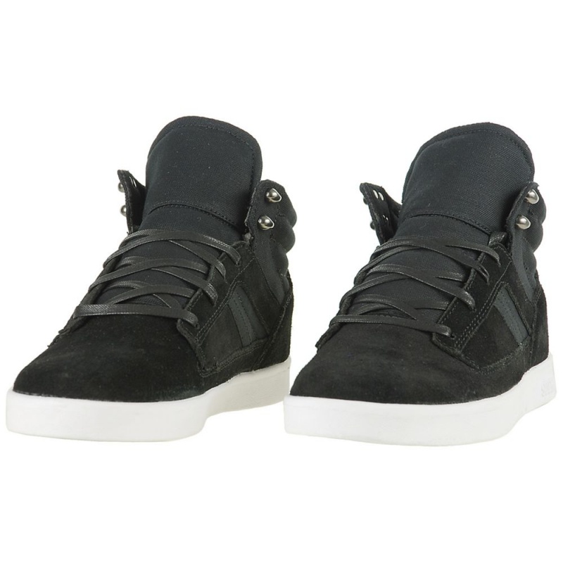 Adidasi Skate Barbati Supra Bandit Mid-High Negrii | GISLV6785