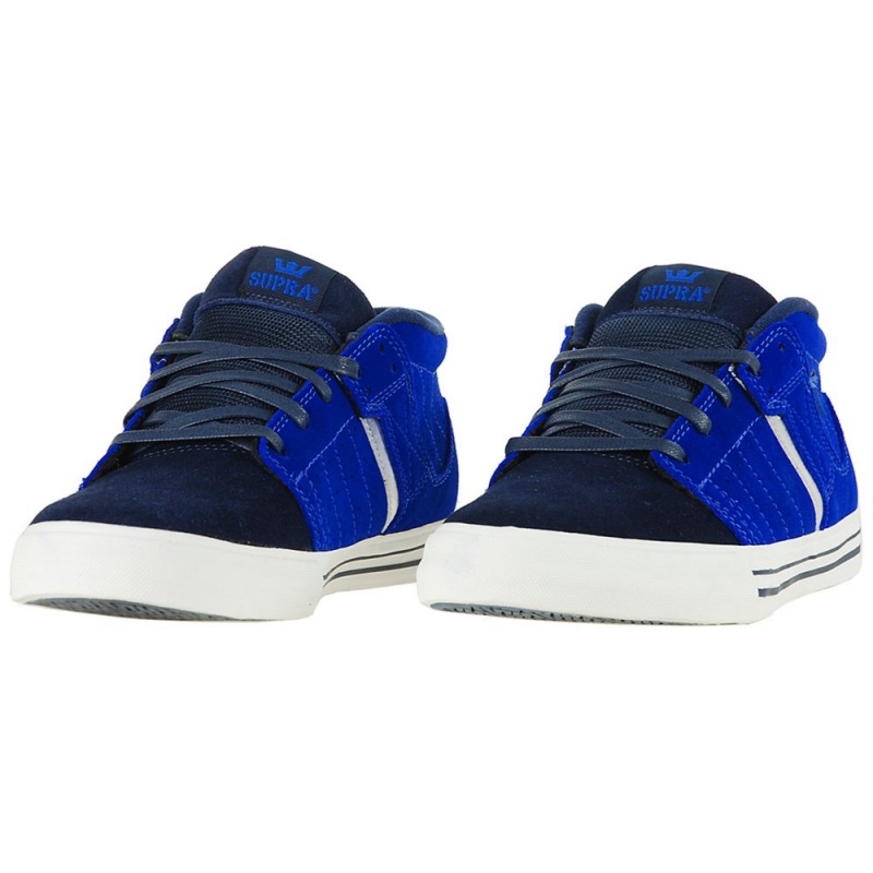 Adidasi Skate Barbati Supra EE Diablo 1.5 Negrii Albastri | KBWZA9462