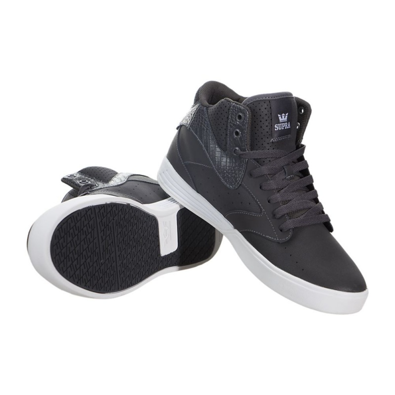 Adidasi Skate Barbati Supra Khan Gri | RSCPU0385