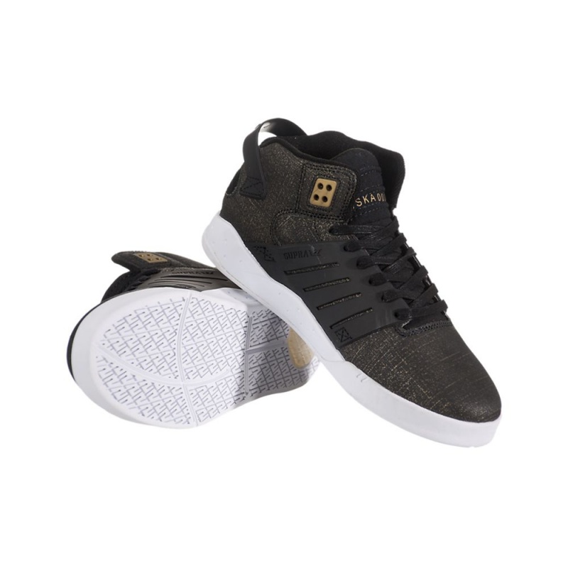 Adidasi Skate Barbati Supra SkyTop III Negrii | EVCZT9601