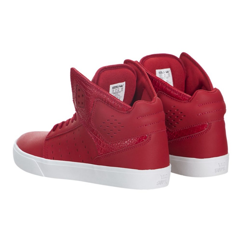 Adidasi Skate Dama Supra Atom Rosii | VRAFU7530