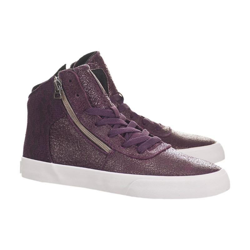 Adidasi Skate Dama Supra Cuttler Violet | FCMRQ3581