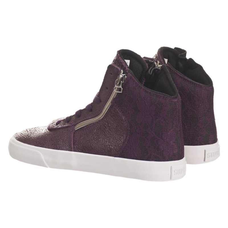 Adidasi Skate Dama Supra Cuttler Violet | FCMRQ3581