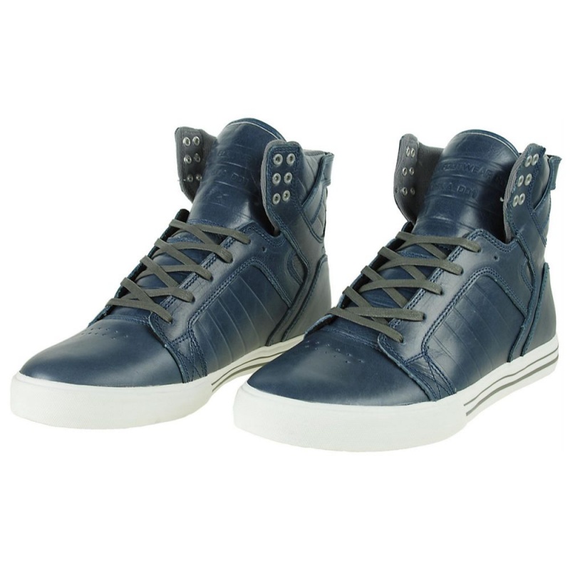 Inalti Barbati Supra SkyTop Albastri | MHFKN9056