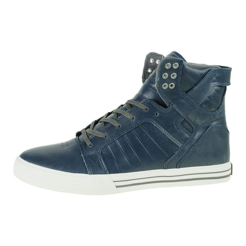 Inalti Barbati Supra SkyTop Albastri | MHFKN9056