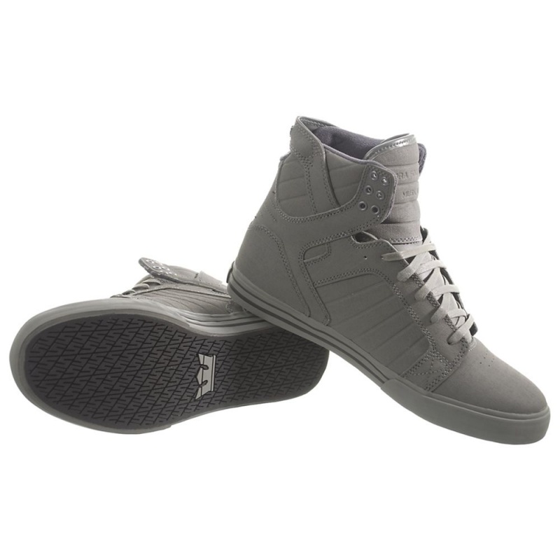 Inalti Barbati Supra SkyTop Gri | DEUGT7264