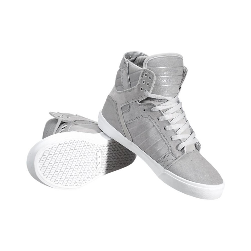 Inalti Barbati Supra SkyTop Gri | SYHJA3947