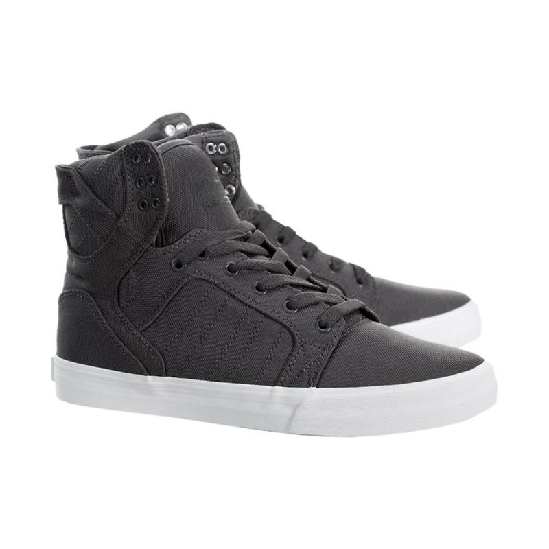 Inalti Barbati Supra SkyTop Gri | ZVIWF0713