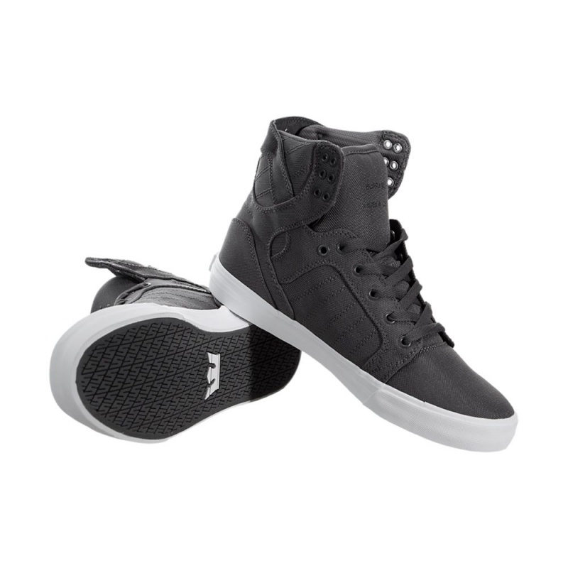 Inalti Barbati Supra SkyTop Gri | ZVIWF0713