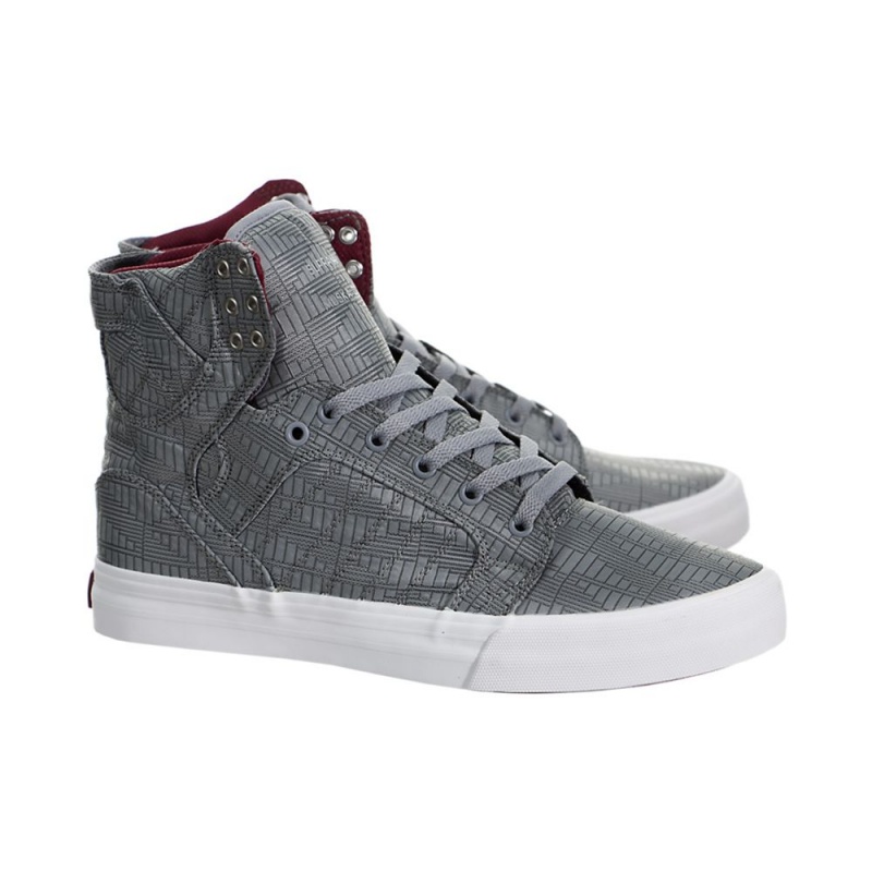 Inalti Barbati Supra SkyTop HF Gri | DRJYW7968