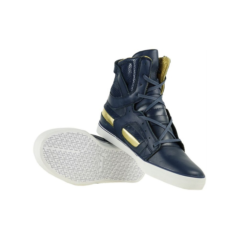 Inalti Barbati Supra SkyTop II Bleumarin Aurii | UGIXN8315