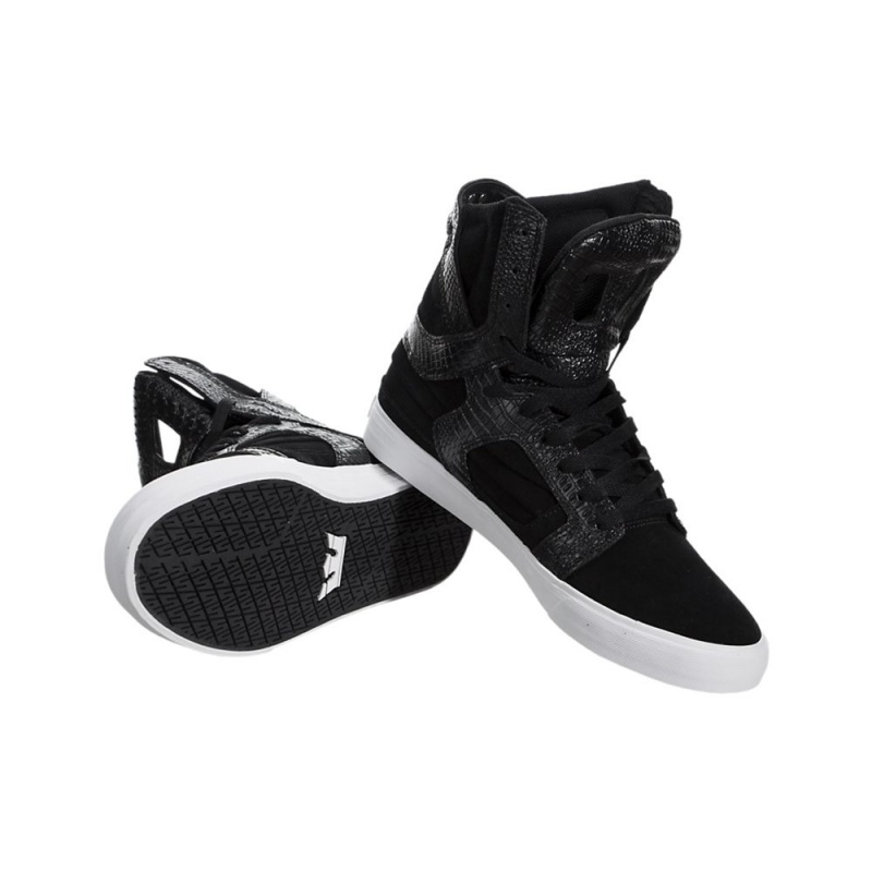 Inalti Barbati Supra SkyTop II Negrii | FYDIS8354