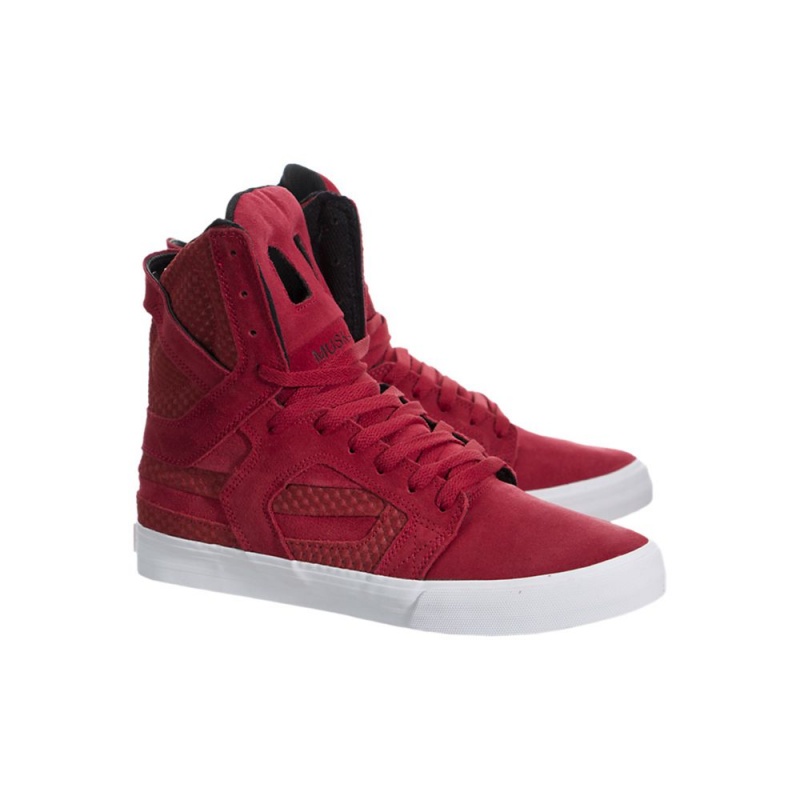 Inalti Barbati Supra SkyTop II Rosii | ZSAPH7465