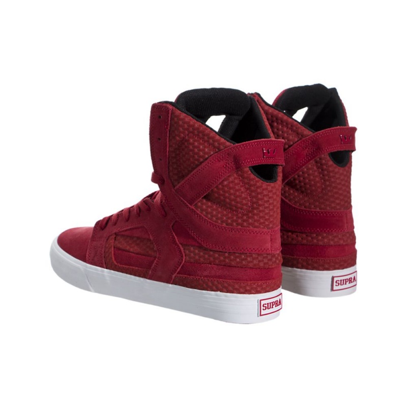 Inalti Barbati Supra SkyTop II Rosii | ZSAPH7465