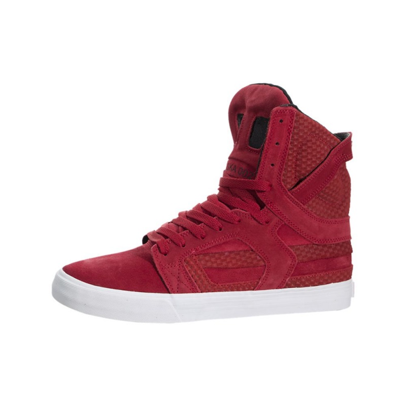 Inalti Barbati Supra SkyTop II Rosii | ZSAPH7465