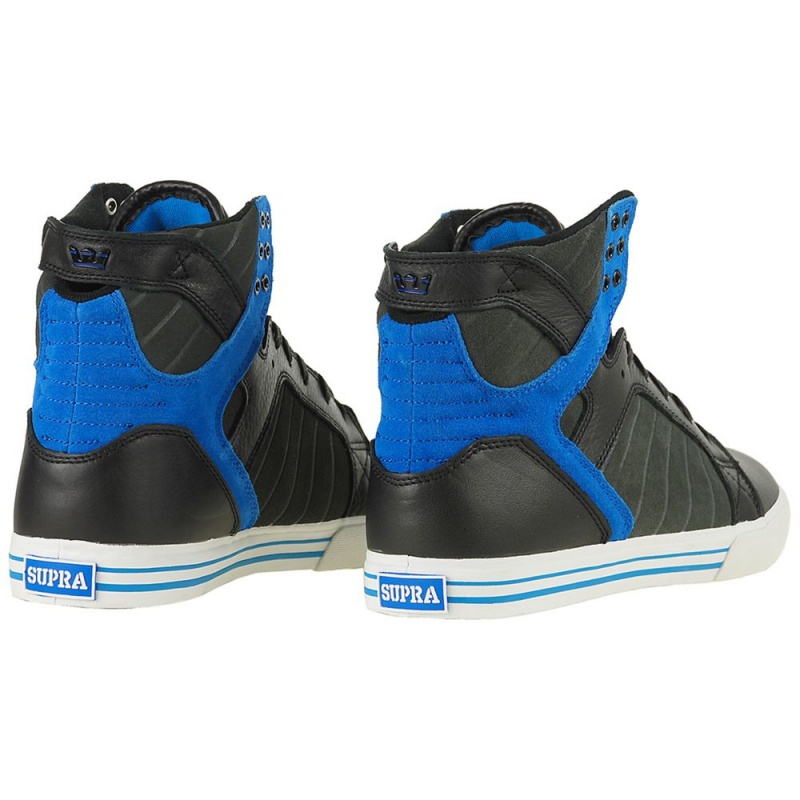 Inalti Barbati Supra SkyTop Negrii Albastri | IHSXP2649