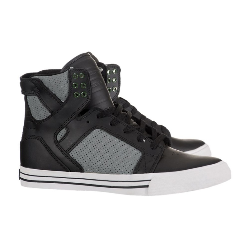 Inalti Barbati Supra SkyTop Negrii Gri | FZEAR1572