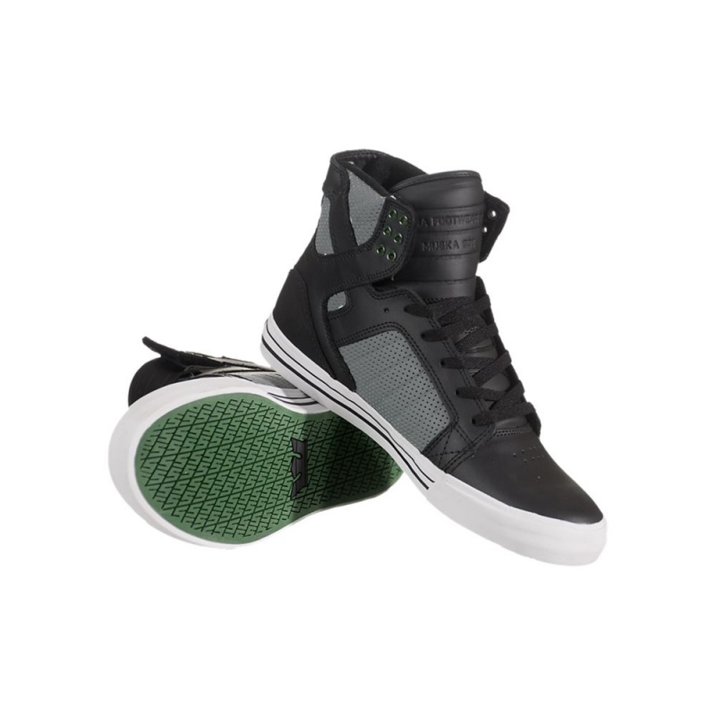 Inalti Barbati Supra SkyTop Negrii Gri | FZEAR1572