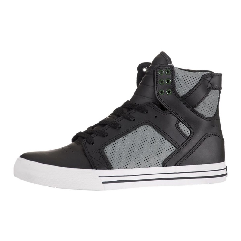 Inalti Barbati Supra SkyTop Negrii Gri | FZEAR1572