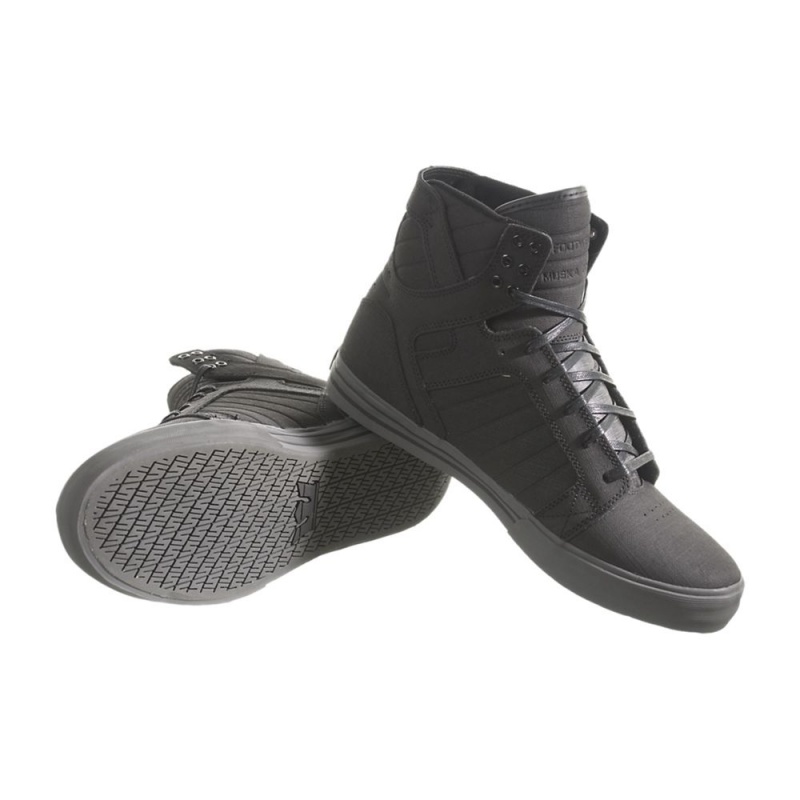 Inalti Barbati Supra SkyTop Negrii | DUXQF8361