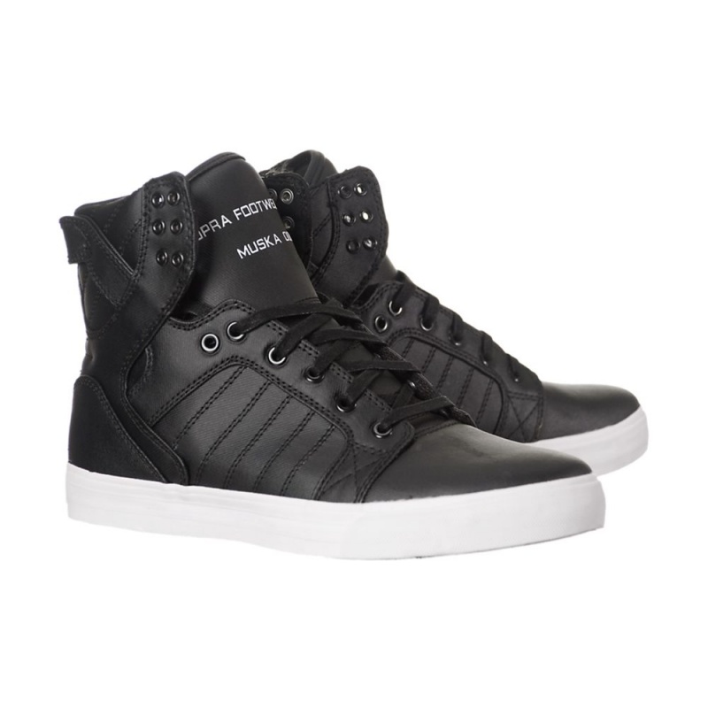 Inalti Barbati Supra SkyTop Negrii | WZYVD7410