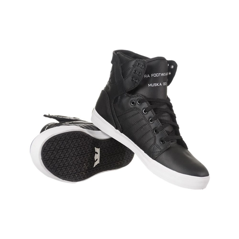 Inalti Barbati Supra SkyTop Negrii | WZYVD7410