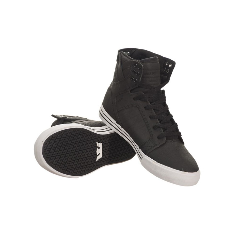 Inalti Barbati Supra SkyTop Negrii | XUEBY4197