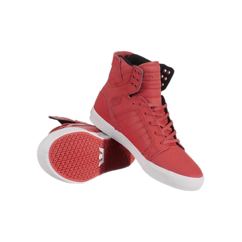 Inalti Barbati Supra SkyTop Rosii | GAOXR9861