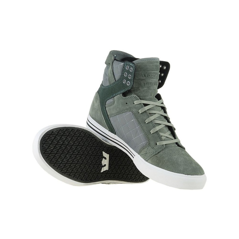 Inalti Dama Supra SkyTop Gri Verzi | JCTUX7834