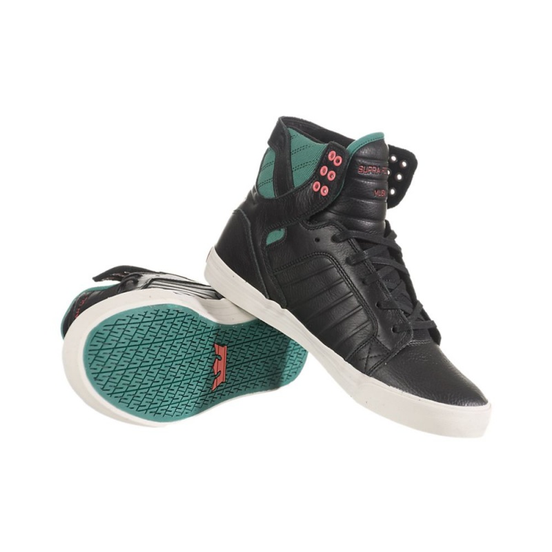 Inalti Dama Supra SkyTop Negrii Verzi | KTQPB8173