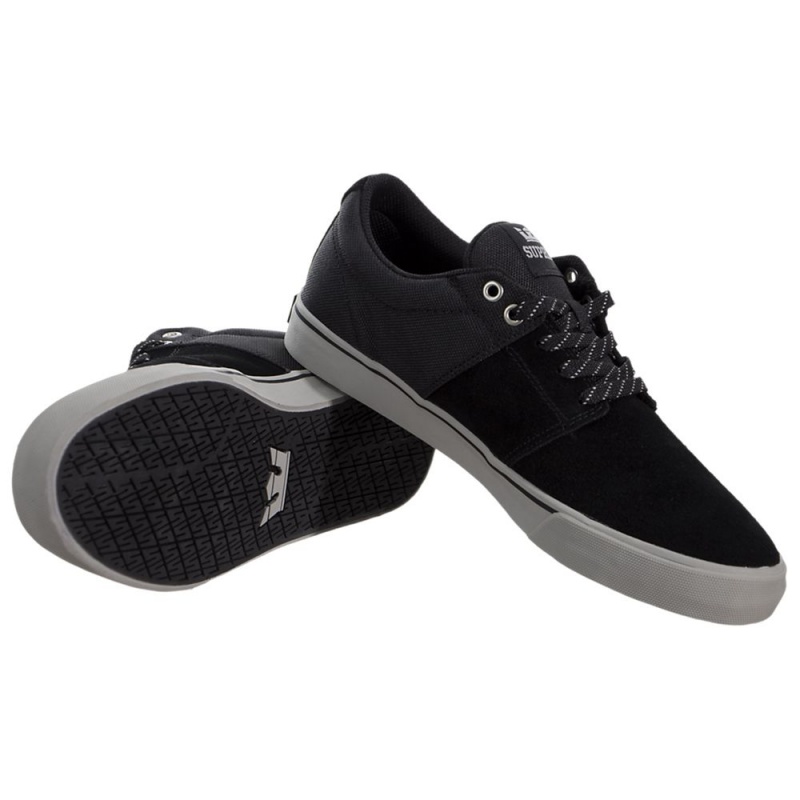 Talpa Subtire Barbati Supra Stacks Vulc II Negrii | WXUYC3841